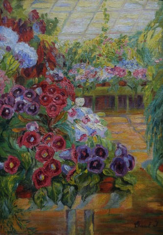 PICTURĂ - GAÁL Imre, Seră cu flori
