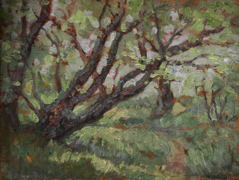 PAINTINGS - Unidentified AUTHOR I Interwar Romanian School, Green Tree