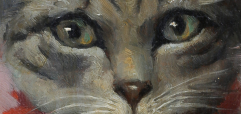 NAGY Ernő, Pisică cu fundă roșie [1]