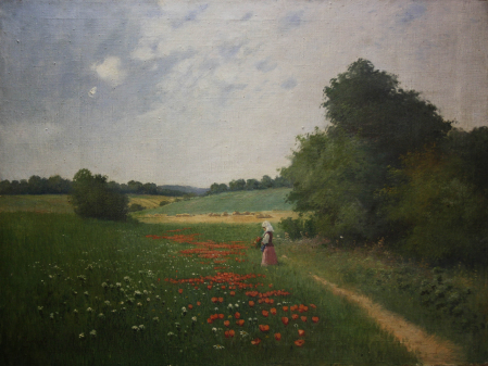 Gyula ZORKÓCZY, Țărancă culegând maci [0]