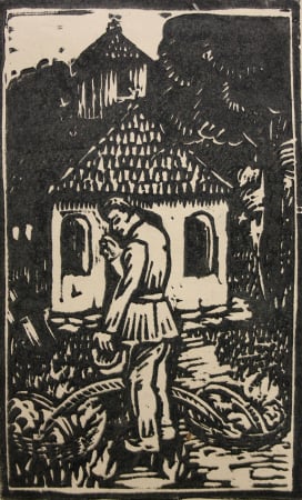 GRAPHICS - Paul CONSTANTINESCU, In the Church Garden