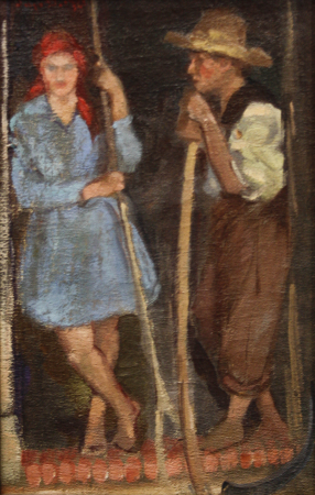 PAINTINGS - PAP Domokos, A Break
