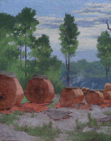 PAINTINGS - VERESS Zoltán, Fortress in Cluj area, 1904