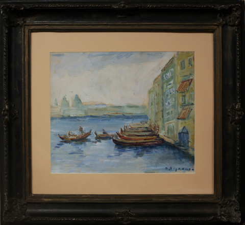 Dan BĂJENARU,, Landscapes with Boats [4]