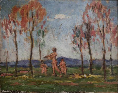 PAINTINGS - Alfréd MACALIK, Field Walk, 1932