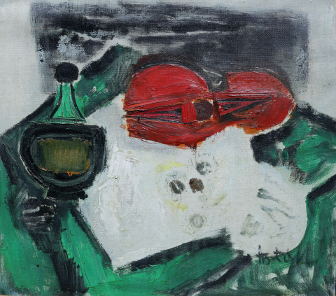 PAINTINGS - Teodor BOTIȘ, Still Life with Violin