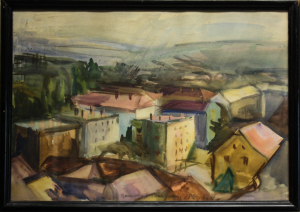 BERENCZNÉ SAÁR Zsuzsanna, Peisaj aerian în Eger [4]