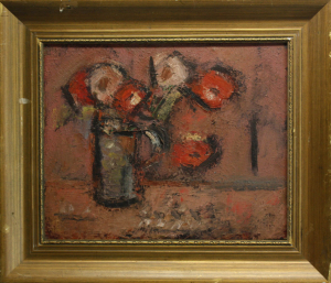 MADARASSY György Tamás, Still Life with White and Red Flowers, 1971 [3]
