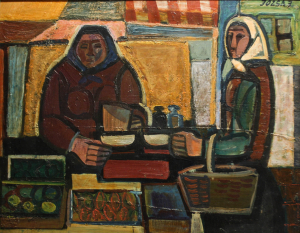 PAINTINGS - JÓZSA János, At the Market
