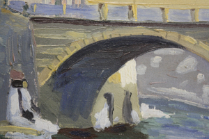 BARABÁS Márton I MÁRKUSFALVI, Peisaj montan, Pasul Lainici, 1922 [1]