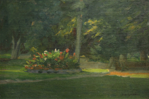 PAINTINGS - ZSIGMOND Béla,  Park in Baia Mare