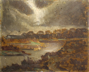 PAINTINGS - PAÁL Albert, Peisaj pe malul apei
