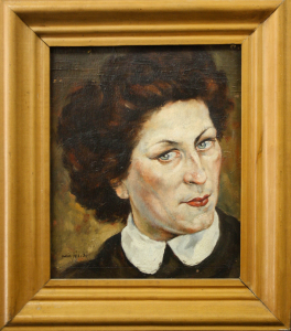 HAJÓS Imre László, Portret de doamnă / domnișoară ( pictat față / verso) [4]