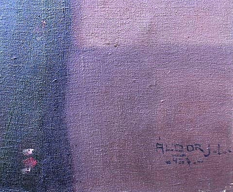 ÁLDOR János Lászlo, Tânără cu garoafe în port popular, 1935 [4]