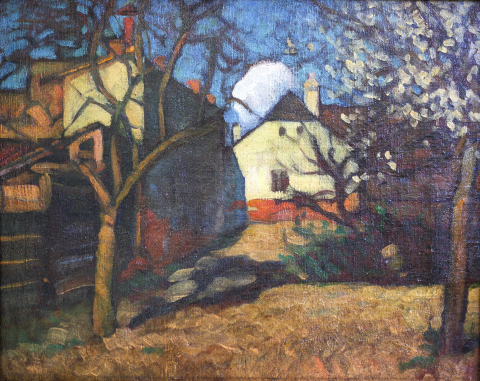 PICTURĂ - AUTOR băimărean, Peisaj citadin de primăvară