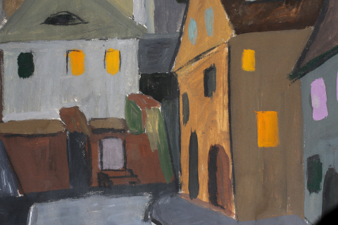 AUTOR neidentificat, Peisaj nocturn medieval, 1978 [1]