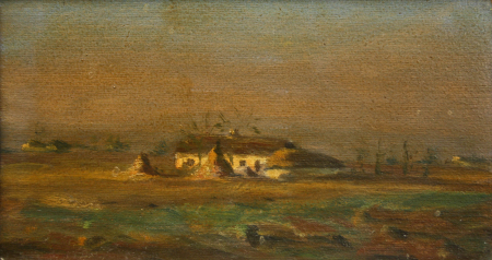 HAVAS Béla, Peisaje rurale, 2 lucrări miniaturale [1]