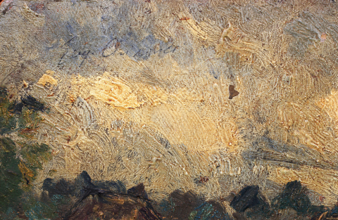 Eugen CHIROVICI,, Peisaje rurale - pictat față / verso [6]