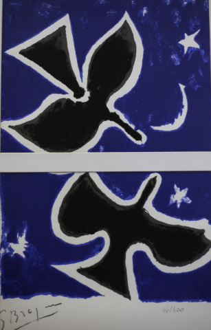 GRAFICĂ - George BRAQUE, Păsări, 1952