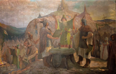 PAINTINGS - Gerő DADAY, At the Dismount of the Hungarians in Transylvania, 1933