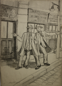 Marcel OLINESCU (1896-1992) - Marcel OLINESCU, Getting out of the Pub