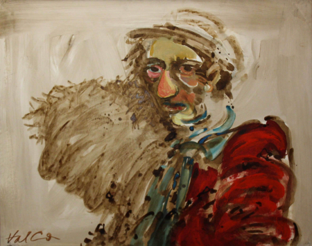 Valentin CODOIU, Portret cu haină roșie