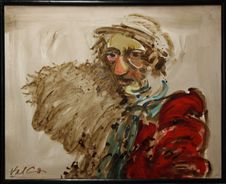 Valentin CODOIU, Portret cu haină roșie [4]