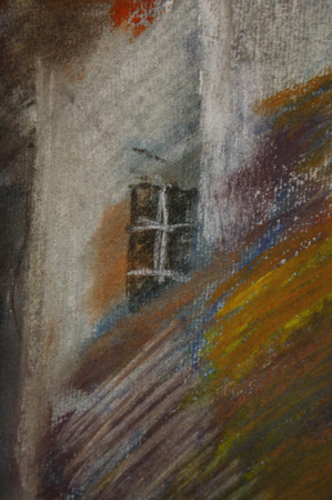 TAMÁS Laura, Peisaj de toamnă cu case, 2000 [1]