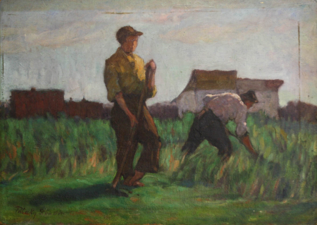 PAINTINGS - PATAKY  Sándor, Working Peasants