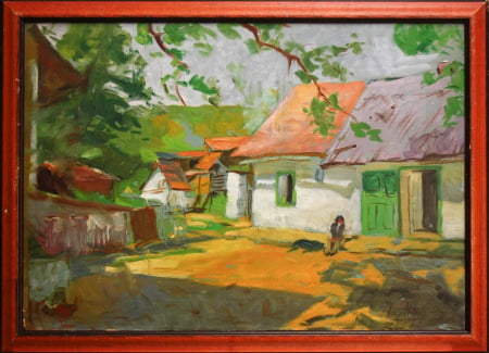 Unidentified AUTHOR, Rural Landscape with Houses [3]