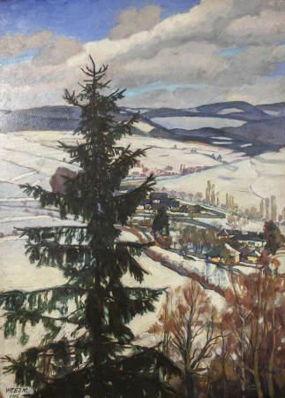 VITÉZ Mátyás, Peisaj montan de iarnă, 1916