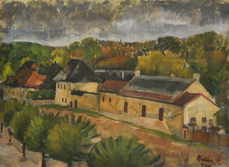 PAINTINGS - BALÁZS Péter, View from Cluj, 1947
