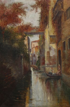 Unidentified French AUTHOR, Venetian Scene, beginning of the 20th century [0]