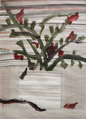 GRAPHICS - Ion SĂLIȘTEANU, Still Life with Flowers