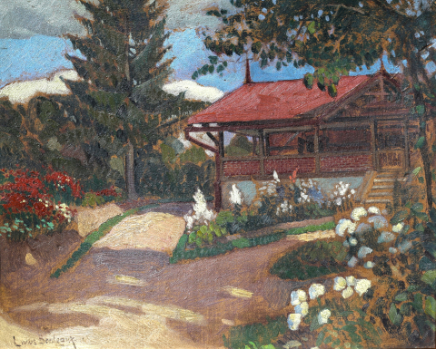 PICTURĂ - Liviu BORDEAUX | SZABÓ Elemér, Casă cu cerdac