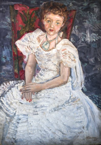 PICTURĂ - Margareta GROSSMAN,  Rochia Alba, 1935
