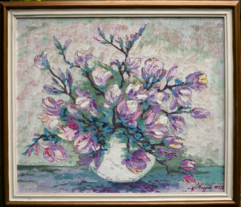 MEGYESI Lucreția, Natură statică cu magnolii, 1997 [4]