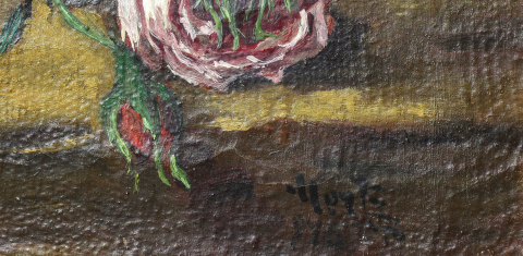 MERTZ János, Still Life with Roses, 1946 [2]