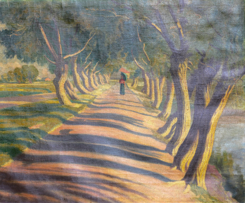 PICTURĂ - MINIȘAN Corneliu, Plimbare, 1917