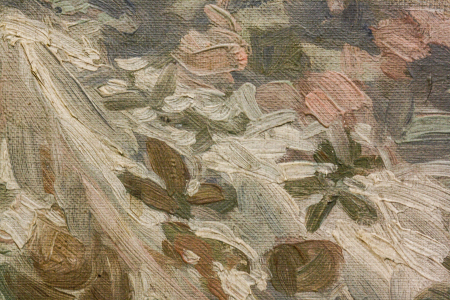 OLEJNIK Janka, Portret de doamnă cu blană albă și colier de perle [1]