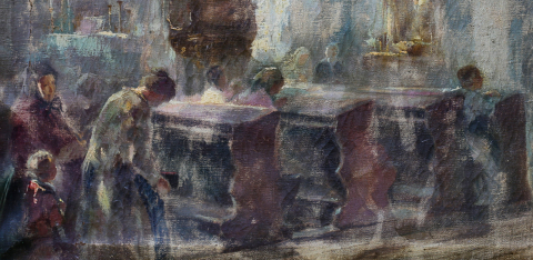 PÉCZELY Antal, În biserică [1]