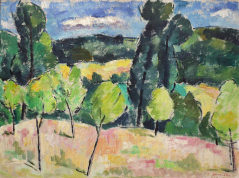 PICTURĂ - Petre ABRUDAN, Peisaje băimăreane, 1946 I 2 lucrări