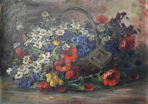 PICTURĂ - Petre BĂRCĂNESCU, Natură statică cu flori de câmp