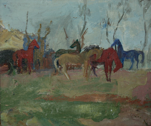 Traian GOGA, Peisaj cu cai, 1976 [0]