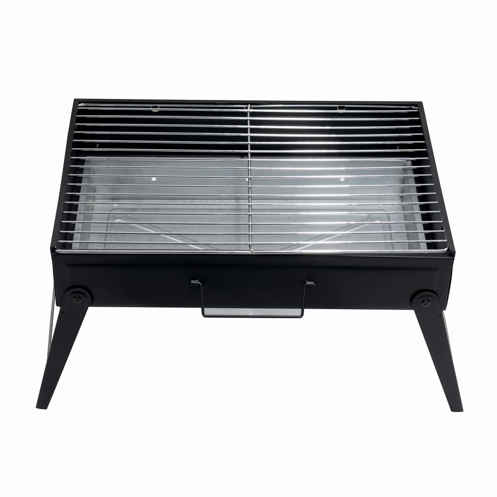 Gratar pe carbuni KLUGMEISTER KYCG02-B, material otel, inaltime gatire 24 cm, dimensini 43.5x29x24 cm [1]