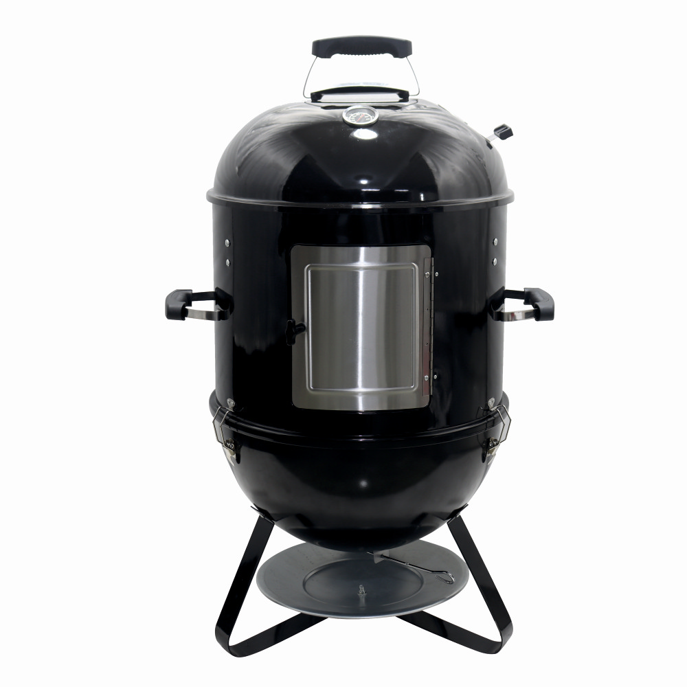 Gratare cu carbuni - Afumatoare cu gratar pe carbuni KLUGMEISTER KY8560LD, material otel, diametru gratar 44 cm, dimensini 62x49x96 cm