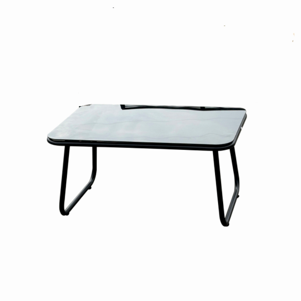 Set mobilier terasa/gradina KLUGMEISTER KJF3298, doua fotolii + canapea + masuta, cu perne incluse, culoare gri/negru [3]