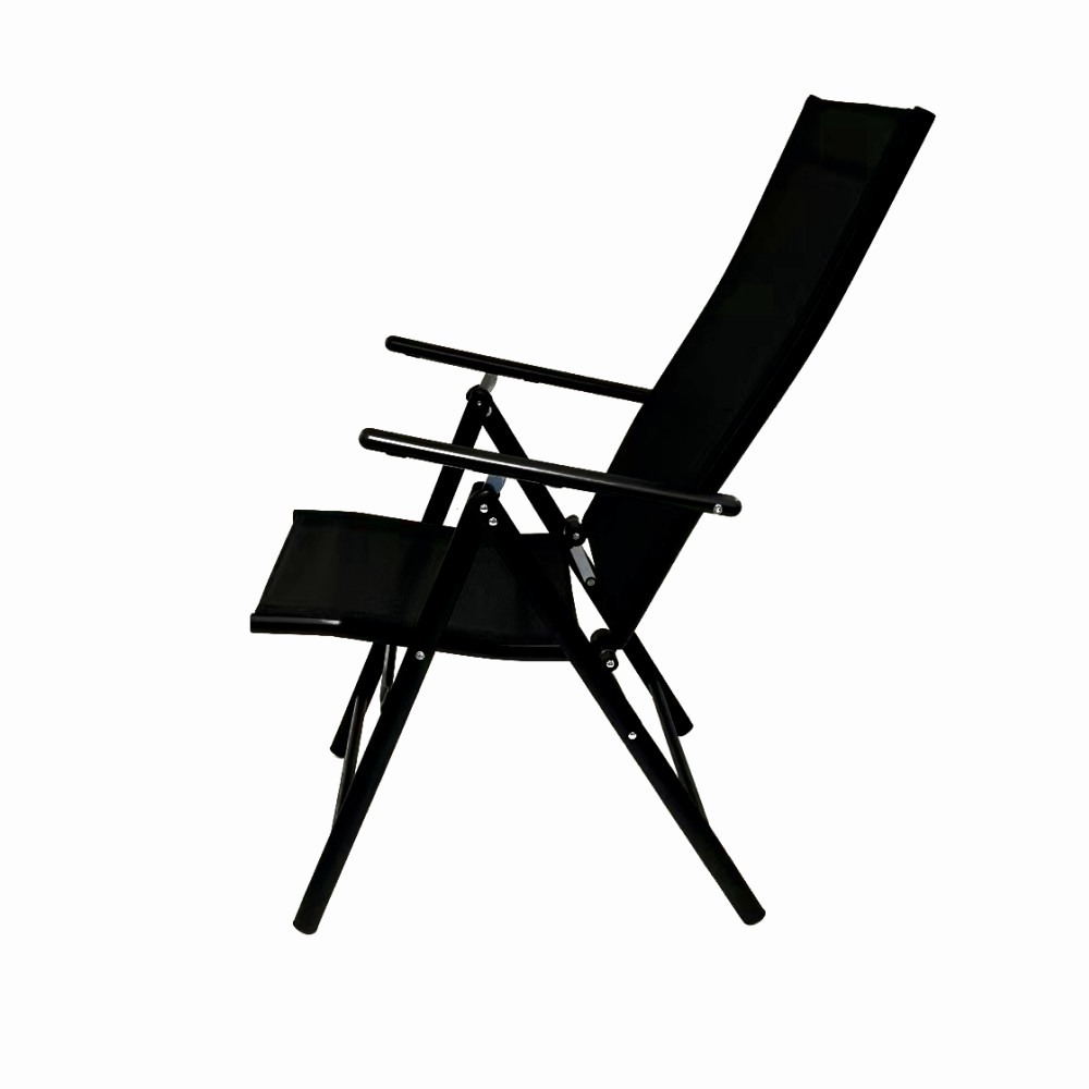 Scaun pliabil terasa/gradina KLUGMEISTER KJF252, 56 x 69 x 103 cm, culoare gri inchis [2]