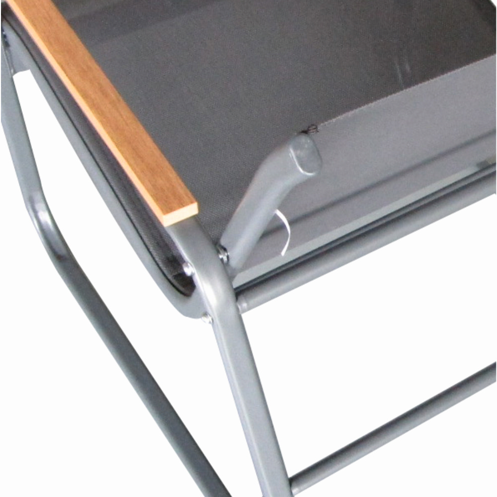 Set mobilier terasa/gradina KLUGMEISTER KJF5226, doua fotolii + canapea + masuta sticla, culoare neagra [4]