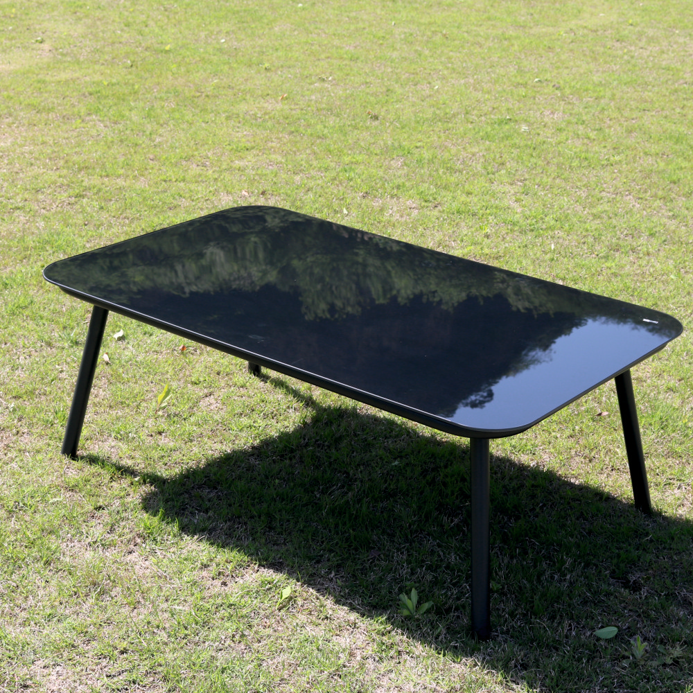 Set mobiler terasa/gradina din aluminiu KLUGMEISTER KJF10537, canapea + doua fotolii + masa din sticla (perne incluse), culoare gri [4]